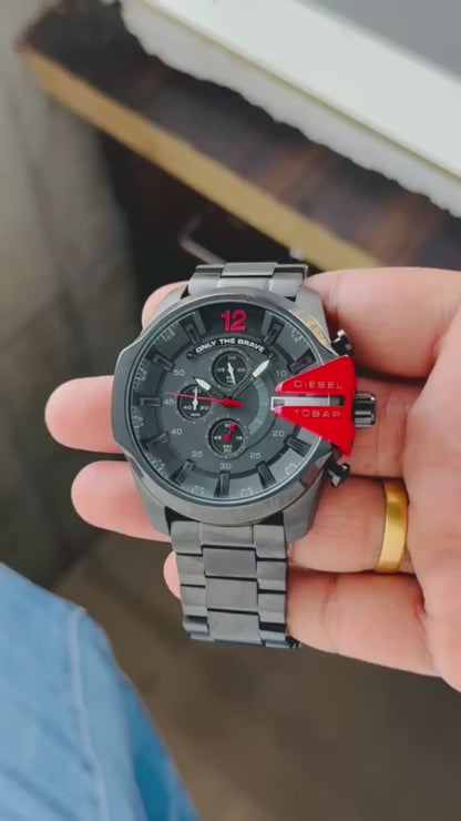 Diesel Mega Chief Gunmetal Chronograph Men's Watch