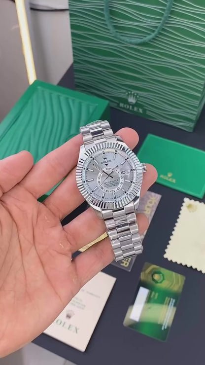 ROLEX SKY-DWELLER – SILVER EXECUTIVE EDITION