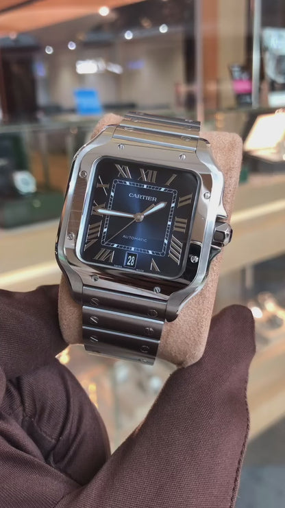 CARTIER SANTOS AUTOMATIC – BLUE DIAL EDITION