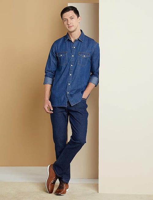 Men’s Classic Blue Denim Shirt