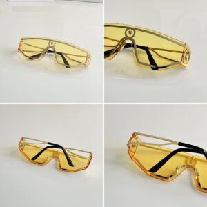 Men’s Yellow Square Sunglasses