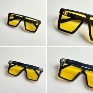 Men’s Yellow Square Sunglasses