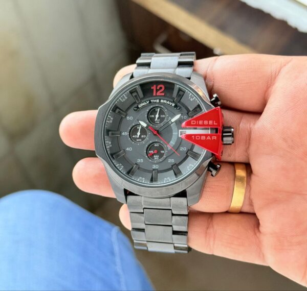 Die_sel  Men's Black Chronograph Stainless Steel Watch DZ4282