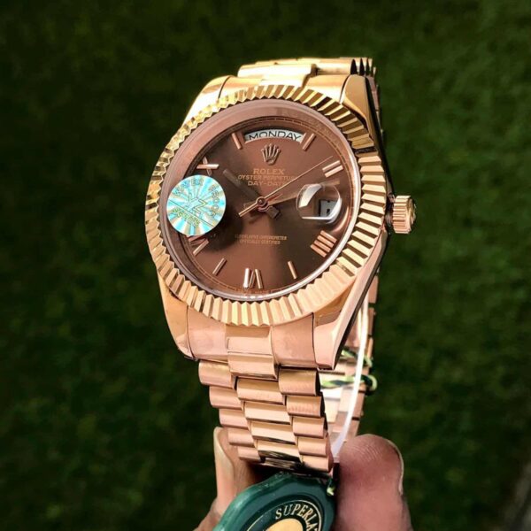Rol_ex Day-Date Rosegold Brown - Image 4