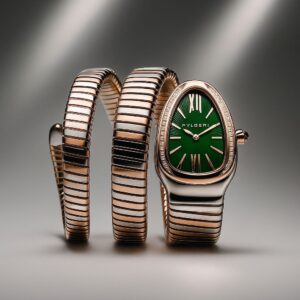 Bvlg_ari Serpenti  Tubogas Two Tone Green Dial