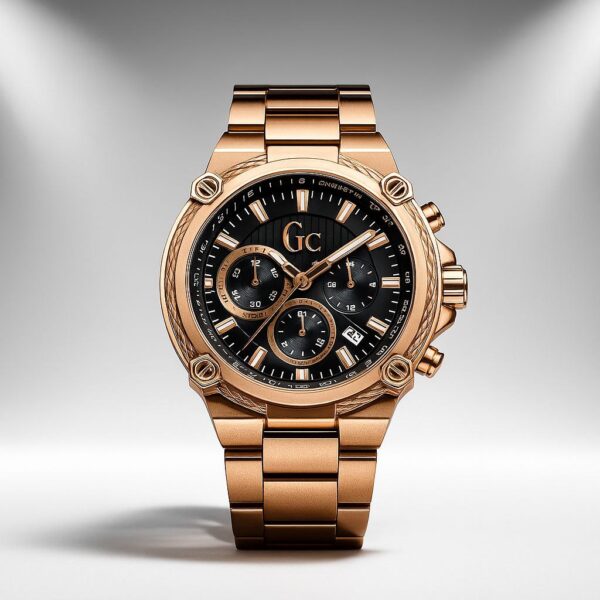 Gue_ss Xl Chrono Black Men's Watch