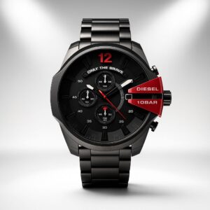 Die_sel  Men’s Black Chronograph Stainless Steel Watch DZ4282