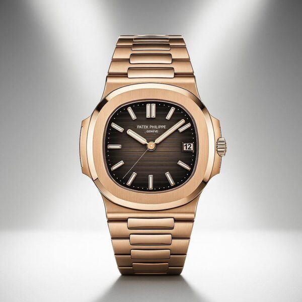 Pat_ek Phil_ippe Square Brown Men's Watch