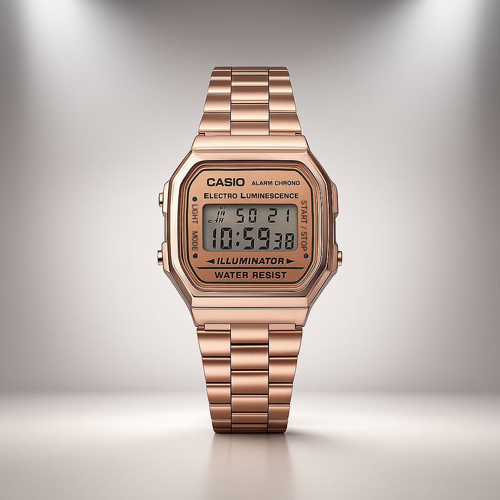 Ca_sio Vintage A1000MG-9EF Gold Digital Watch