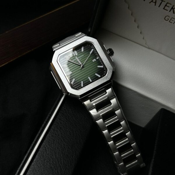 Pat_ek Phi_lippe Silver Tone Green Dial Men’s Watch - Image 2