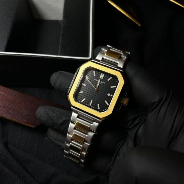 Pat_ek Phi_lippe Cubitus  Two Tone Black Men's Watch - Image 5