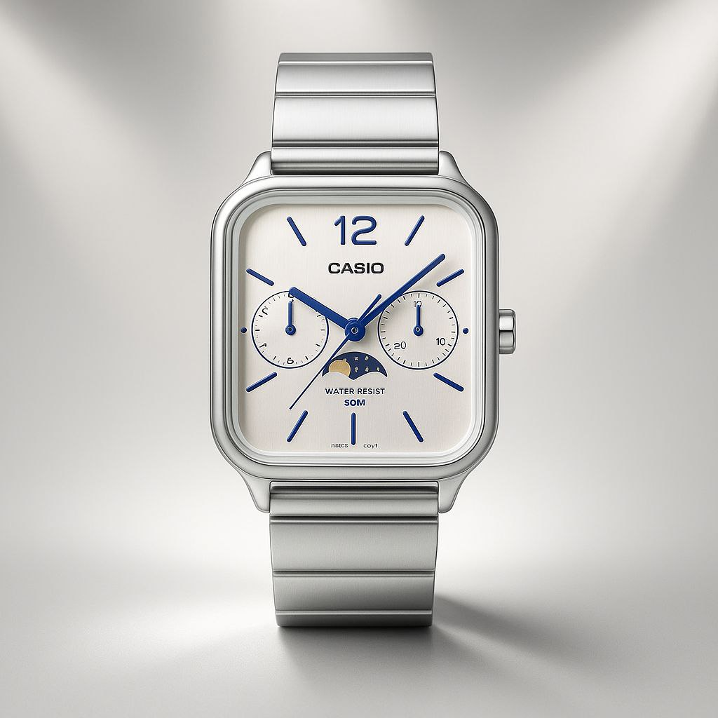 Ca_sio STANDARD MTP-M305D-7AV White Dial Men’s Watch