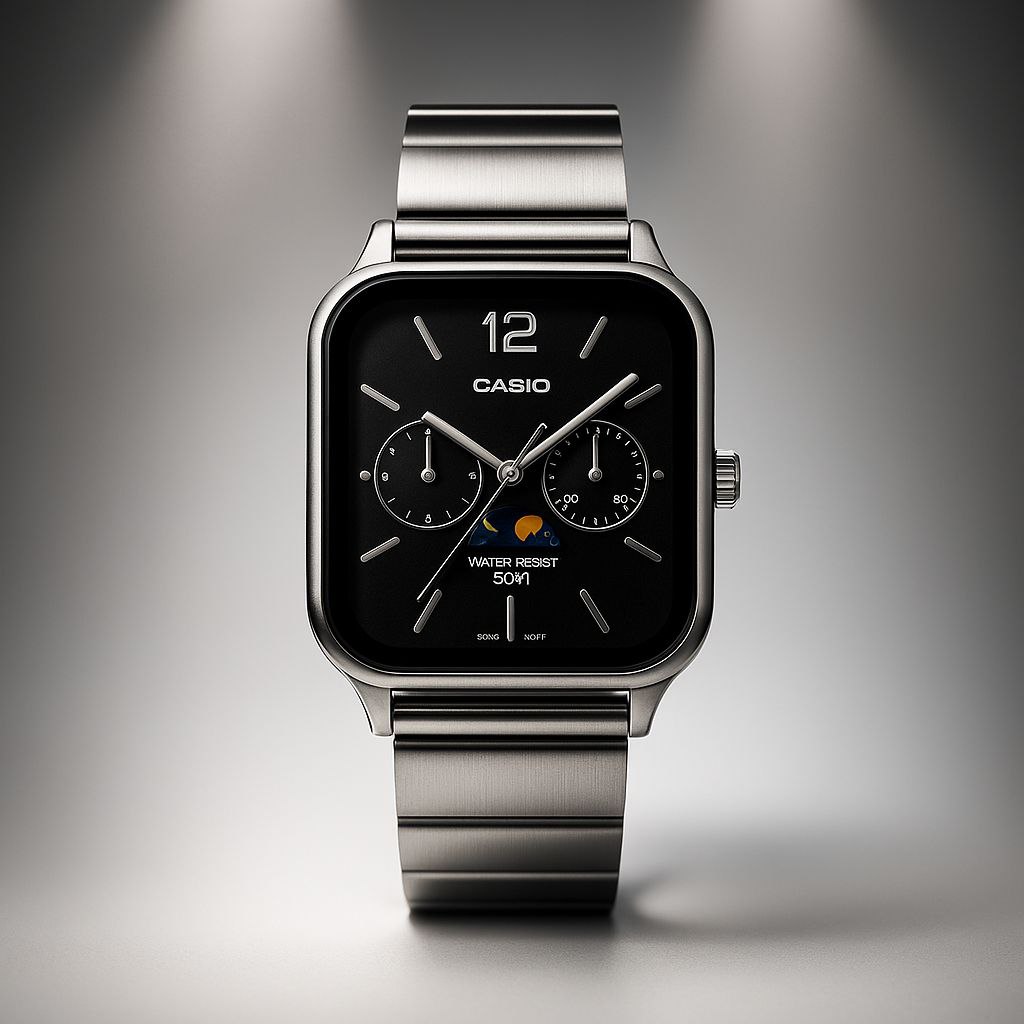 Ca_sio STANDARD MTP-M305D-7AV Black Dial Men’s Watch