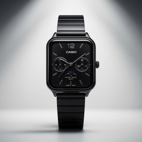 Ca_sio STANDARD MTP-M305D-7AV Black Dial Men's Watch