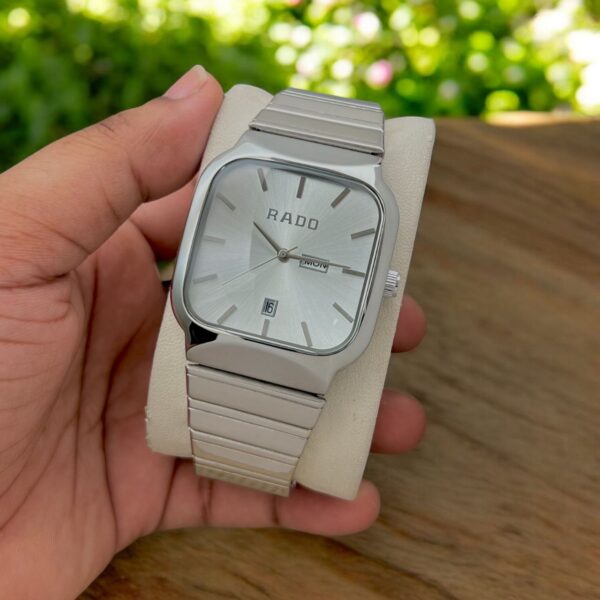 Ra_do Silver Metal Strap  Men' Watch - Image 2