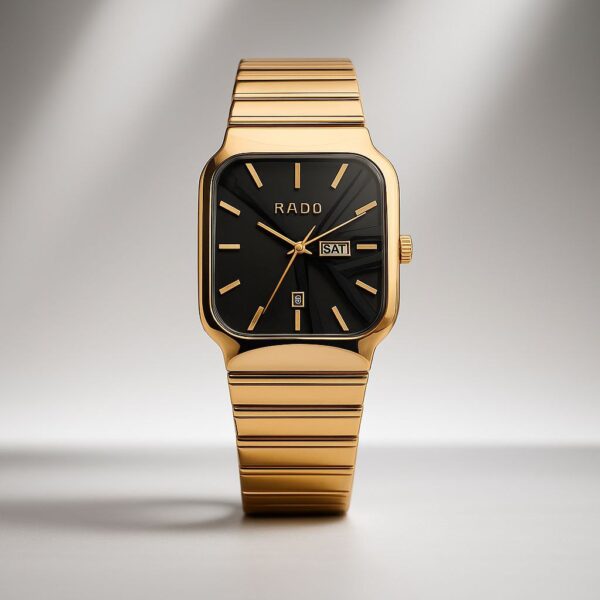 Ra_do Silver Gold Metal Strap Men’s Luxury Watch
